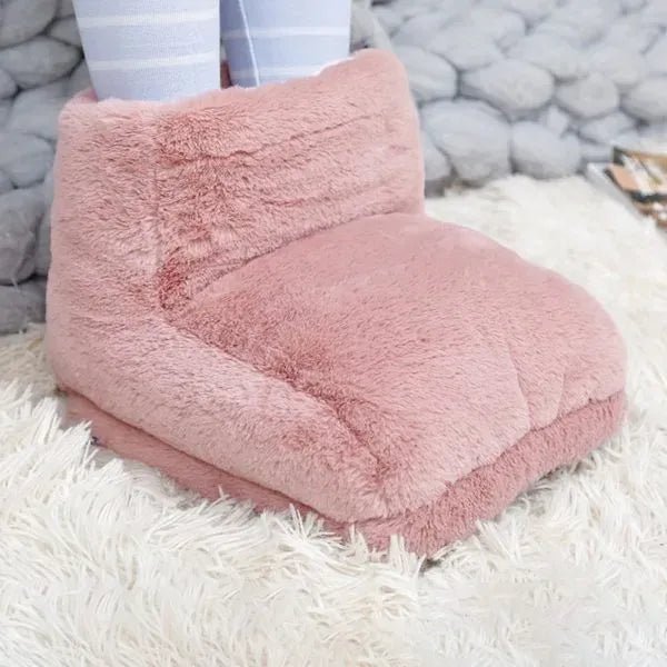 USB Heated Electric Foot Warmer with Plush Lining for Desk and Indoor Use - LofiMart