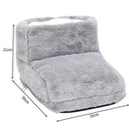 USB Heated Electric Foot Warmer with Plush Lining for Desk and Indoor Use - LofiMart