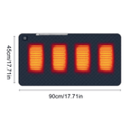 USB Powered Heated Sleeping Pad with Multiple Heating Zones for Cold Weather Camping - LofiMart