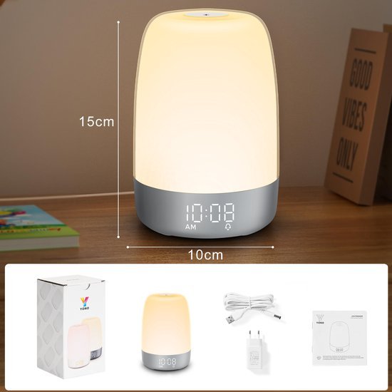 Wake-Up Light Alarm Clock with Sunrise Simulation and Natural Sounds for Gentle Mornings - LofiMart