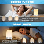 Wake-Up Light Alarm Clock with Sunrise Simulation and Natural Sounds for Gentle Mornings - LofiMart