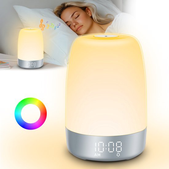Wake-Up Light Alarm Clock with Sunrise Simulation and Natural Sounds for Gentle Mornings - LofiMart