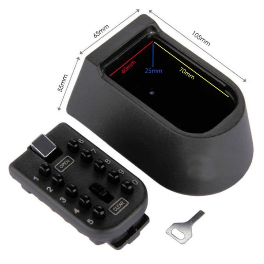 Wall Mounted Key Safe with Weather-Resistant Design and Customizable Combination Lock - LofiMart