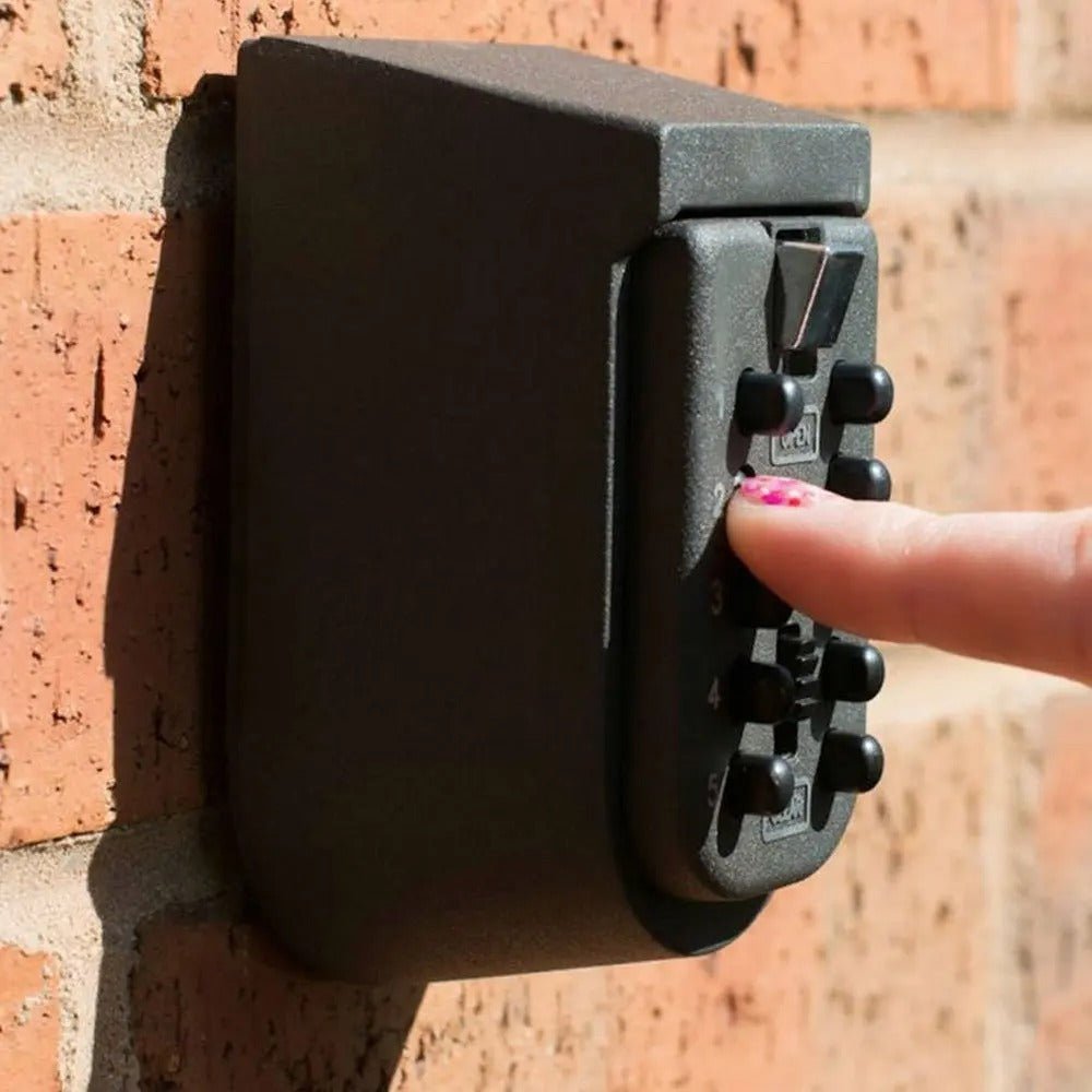 Wall Mounted Key Safe with Weather-Resistant Design and Customizable Combination Lock - LofiMart