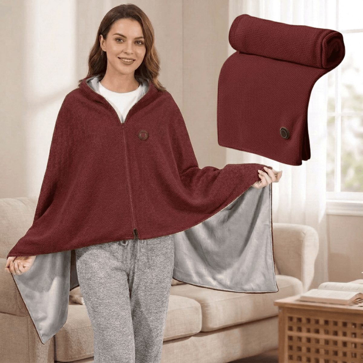 Wearable Heated Blanket for Instant Warmth - LofiMart