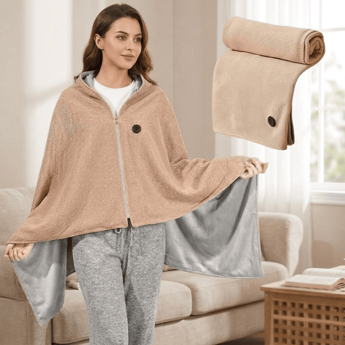 Wearable Heated Blanket for Instant Warmth - LofiMart