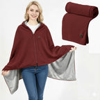 Wearable Heated Blanket with USB Power and Eight Heating Zones for Instant Warmth - LofiMart