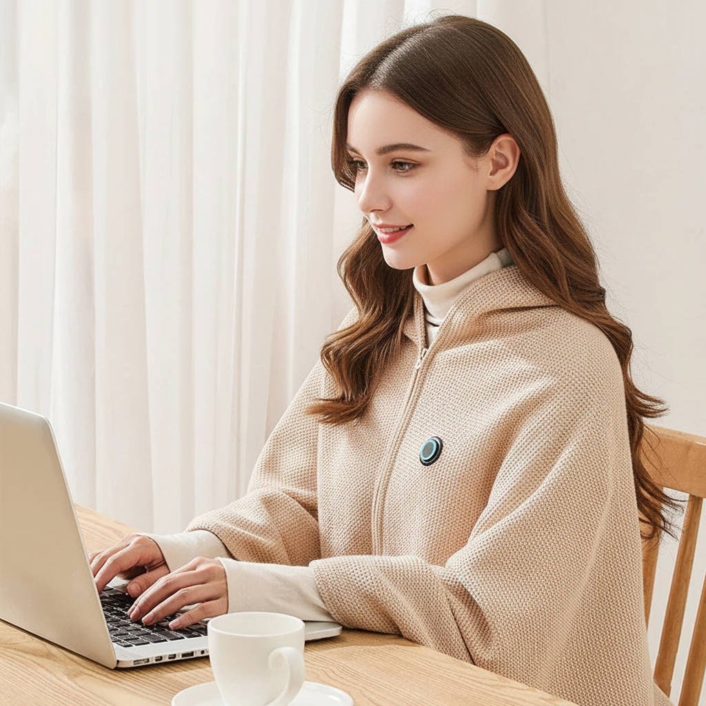 Wearable Heated Blanket with USB Power and Eight Heating Zones for Instant Warmth - LofiMart