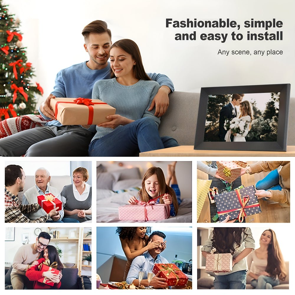 WiFi Digital Photo Frame with Touchscreen HD Display for Instant Photo Sharing - LofiMart