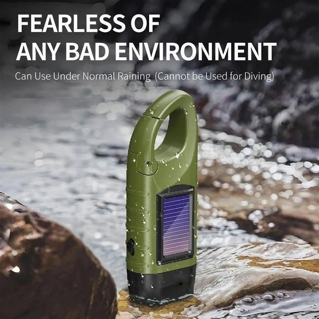 Wind Up Torch with Solar and Hand Crank Charging - LofiMart