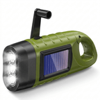 Wind Up Torch with Solar and Hand Crank Charging - LofiMart