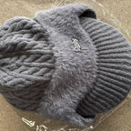 Winter Hat Trapper Ear Flap Knit Cap with Insulated Fleece Lining for Cold Weather - LofiMart