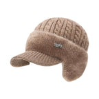 Winter Hat Trapper Ear Flap Knit Cap with Insulated Fleece Lining for Cold Weather - LofiMart