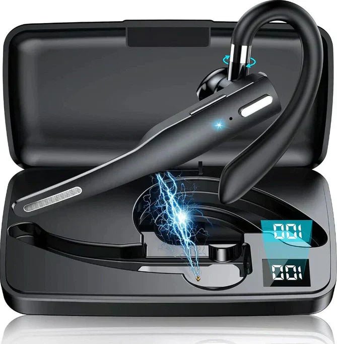 Wireless Bluetooth 5.1 Headset with Noise Cancelling and Dual Microphones for Clear Calls - LofiMart