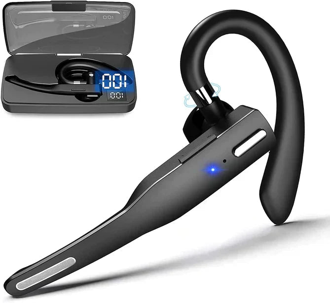 Wireless Bluetooth 5.1 Headset with Noise Cancelling and Dual Microphones for Clear Calls - LofiMart