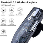 Wireless Bluetooth 5.1 Headset with Noise Cancelling and Dual Microphones for Clear Calls - LofiMart