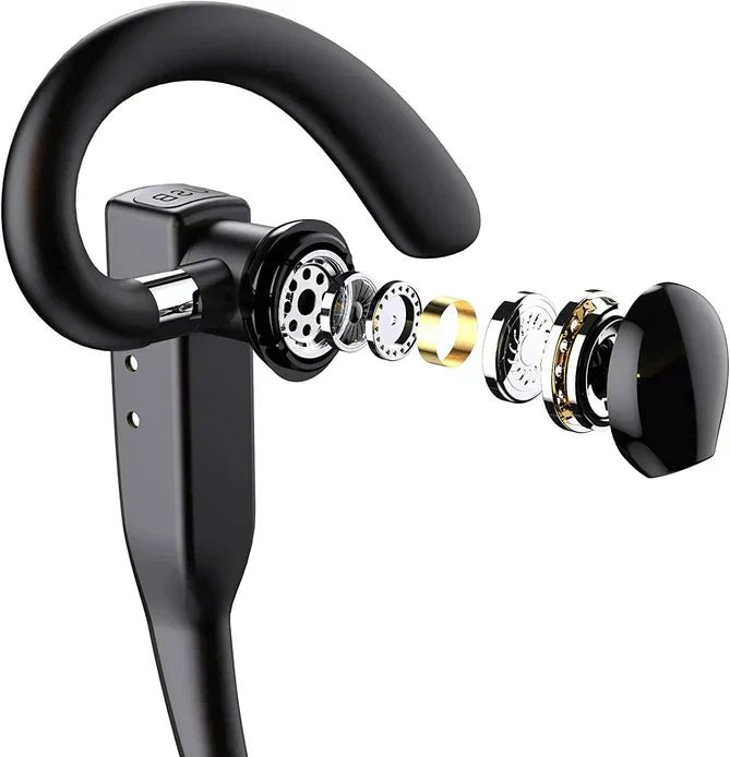 Wireless Bluetooth 5.1 Headset with Noise Cancelling and Dual Microphones for Clear Calls - LofiMart