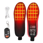 Wireless Heated Shoe Insoles with Remote Control and Adjustable Temperature Settings - LofiMart