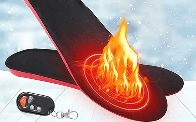 Wireless Heated Shoe Insoles with Remote Control and Adjustable Temperature Settings - LofiMart