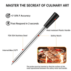 Wireless Meat Thermometer with Bluetooth Connectivity and Accurate Temperature Monitoring - LofiMart