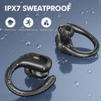 Wireless Sports Earbuds with Over-Ear Hook Design and 80-Hour Battery Life - LofiMart