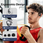 Wireless Sports Earbuds with Over-Ear Hook Design and 80-Hour Battery Life - LofiMart
