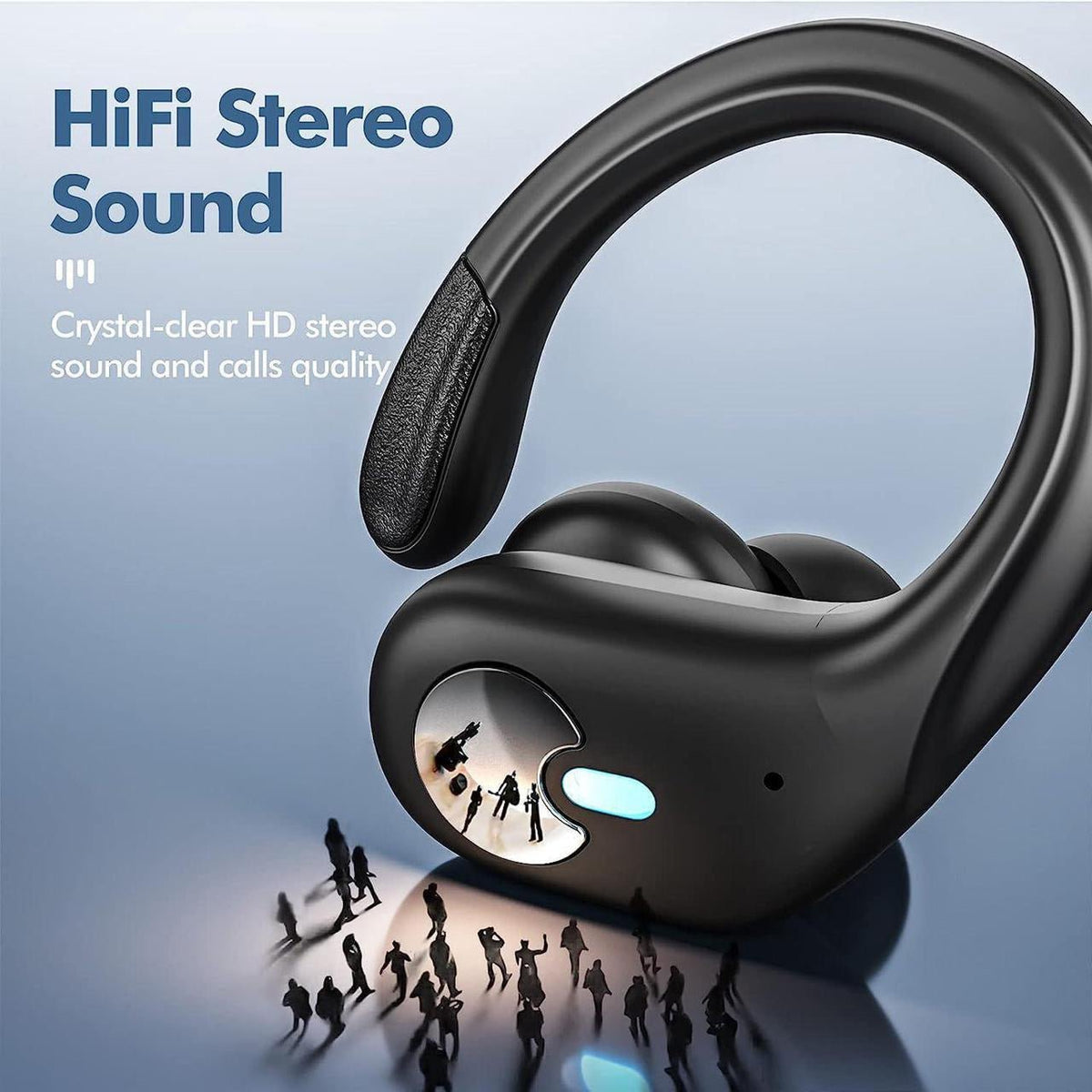 Wireless Sports Earbuds with Over-Ear Hook Design and 80-Hour Battery Life - LofiMart
