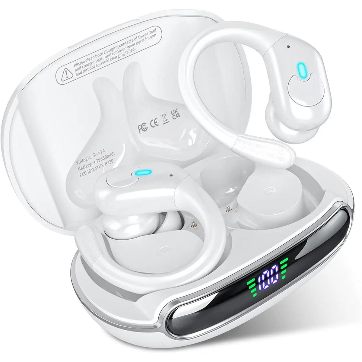 Wireless Sports Earbuds with Over-Ear Hook Design and 80-Hour Battery Life - LofiMart
