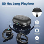 Wireless Sports Earbuds with Over-Ear Hook Design and 80-Hour Battery Life - LofiMart