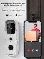 Wireless Video Doorbell Camera with HD Video and Two-Way Audio for Smart Home Security - LofiMart
