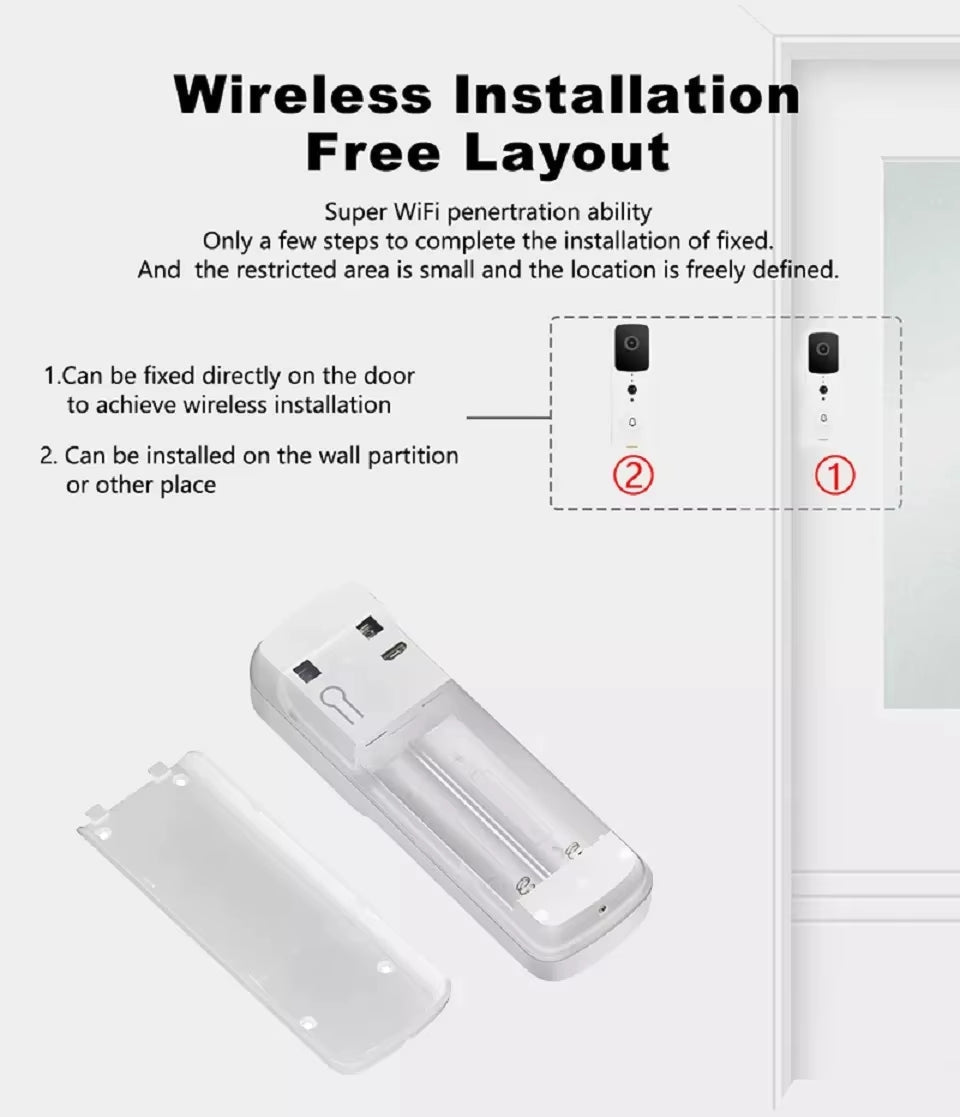 Wireless Video Doorbell Camera with HD Video and Two-Way Audio for Smart Home Security - LofiMart