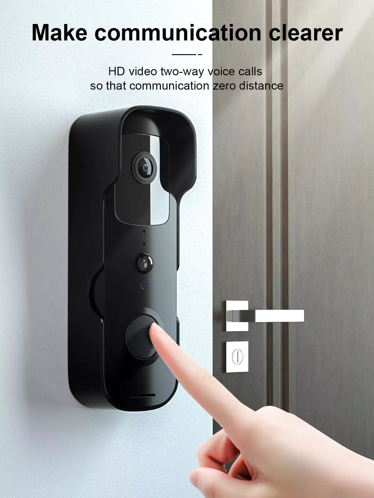Wireless Video Doorbell Camera with HD Video and Two-Way Audio for Smart Home Security - LofiMart