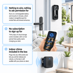Wireless Video Doorbell with Camera and Indoor Chime for Easy Parcel Delivery - LofiMart