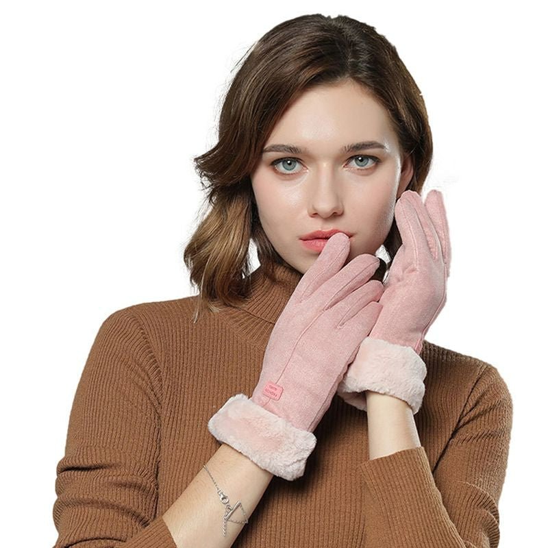 Women's Heated Gloves with USB Power Supply for Winter Outdoor Activities - LofiMart