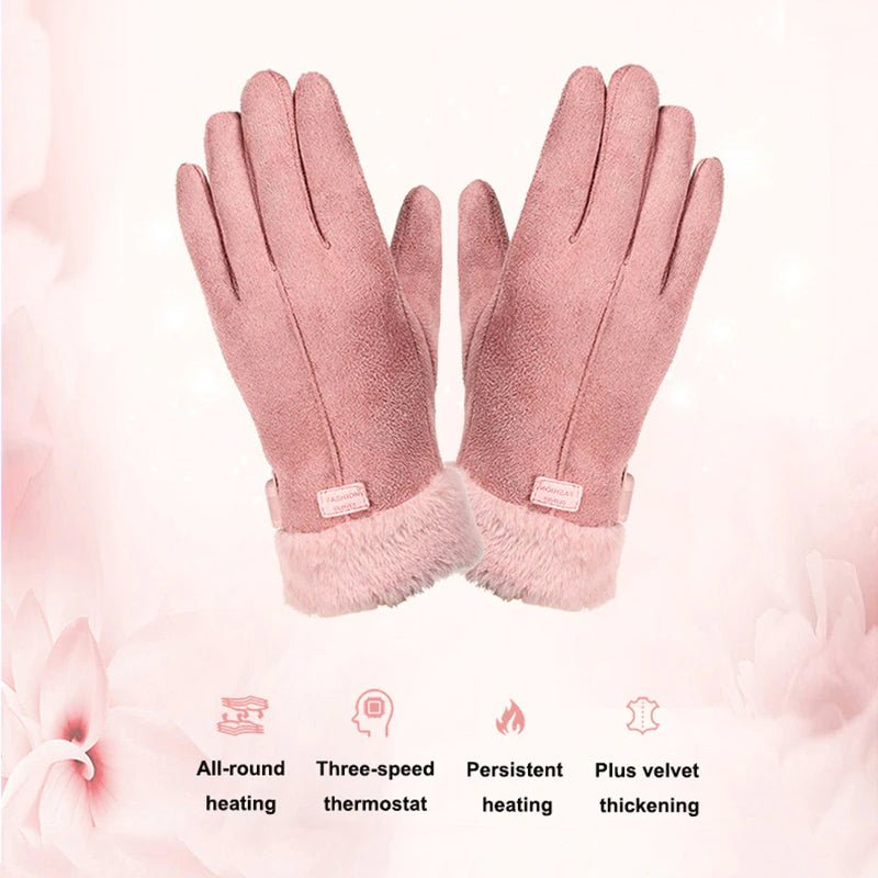 Women's Heated Gloves with USB Power Supply for Winter Outdoor Activities - LofiMart