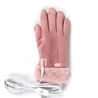 Women's Heated Gloves with USB Power Supply for Winter Outdoor Activities - LofiMart
