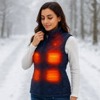 Women's Heated Vest with 9 Heating Zones and USB Power Bank Compatibility - LofiMart