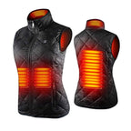 Women's Heated Vest with 9 Heating Zones and USB Power Bank Compatibility - LofiMart